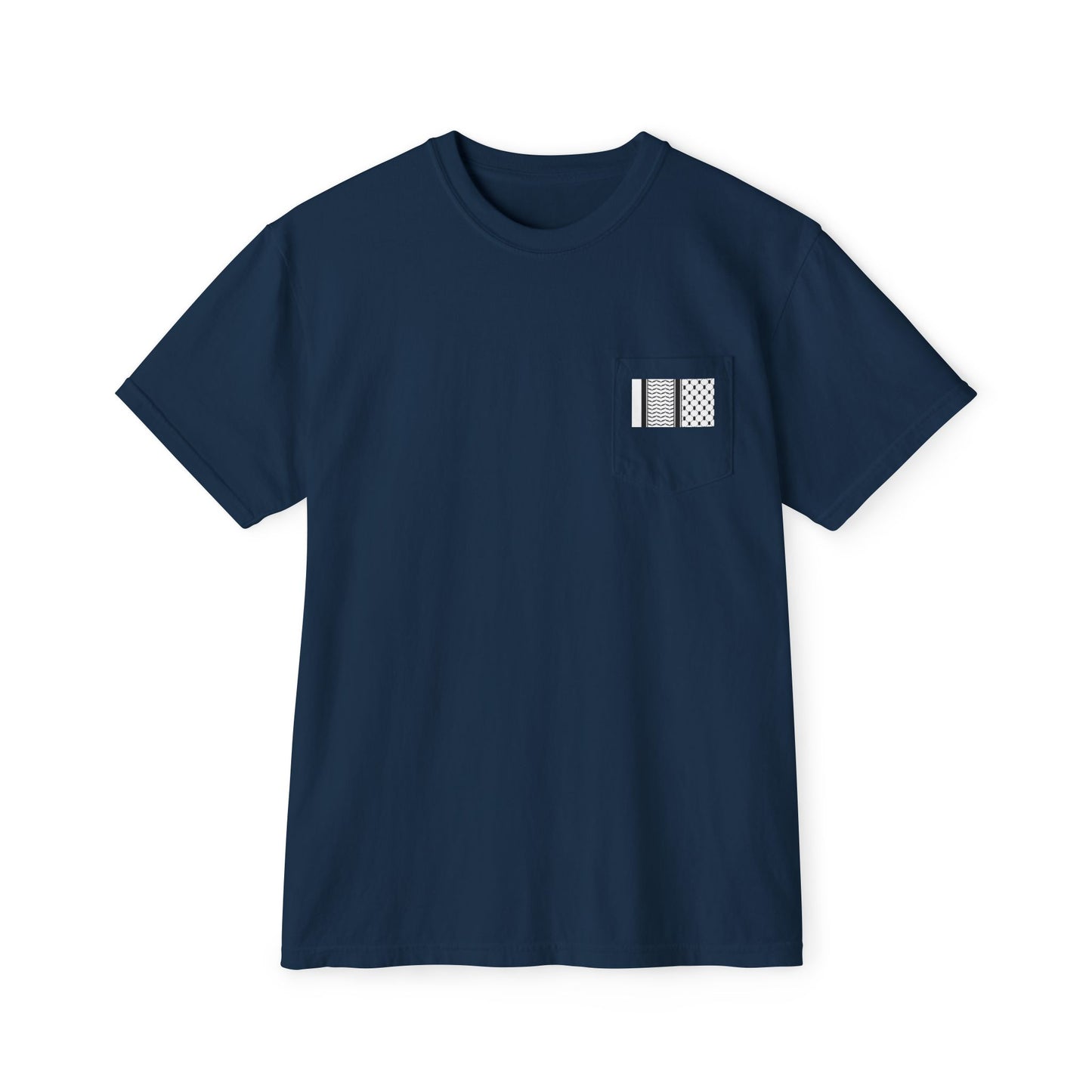 Hattah Black and White Stylish Graphic Pocket T-Shirt | Unisex| More Colors