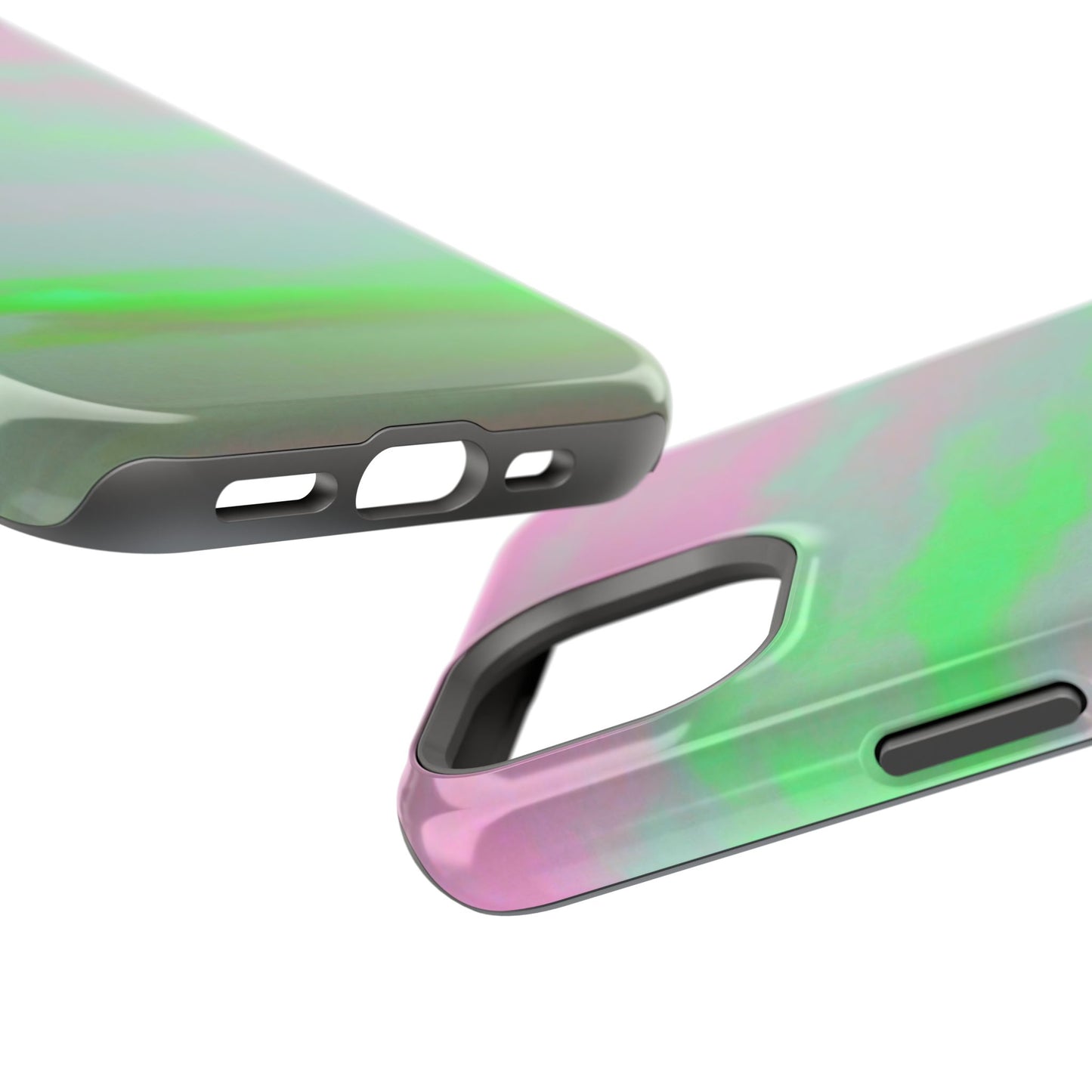 Green and pink sky Design - Iphone Magnetic Tough Case