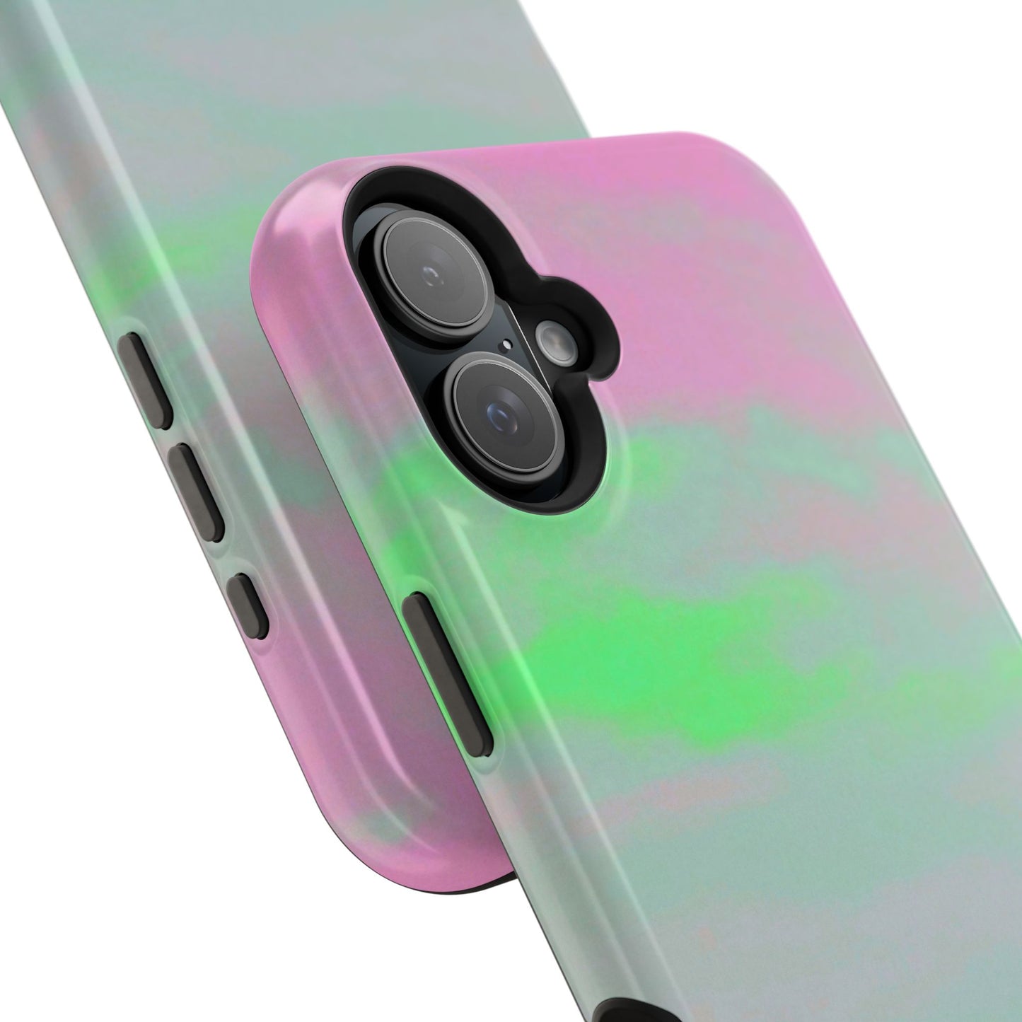 Green and pink sky Design - Iphone Magnetic Tough Case