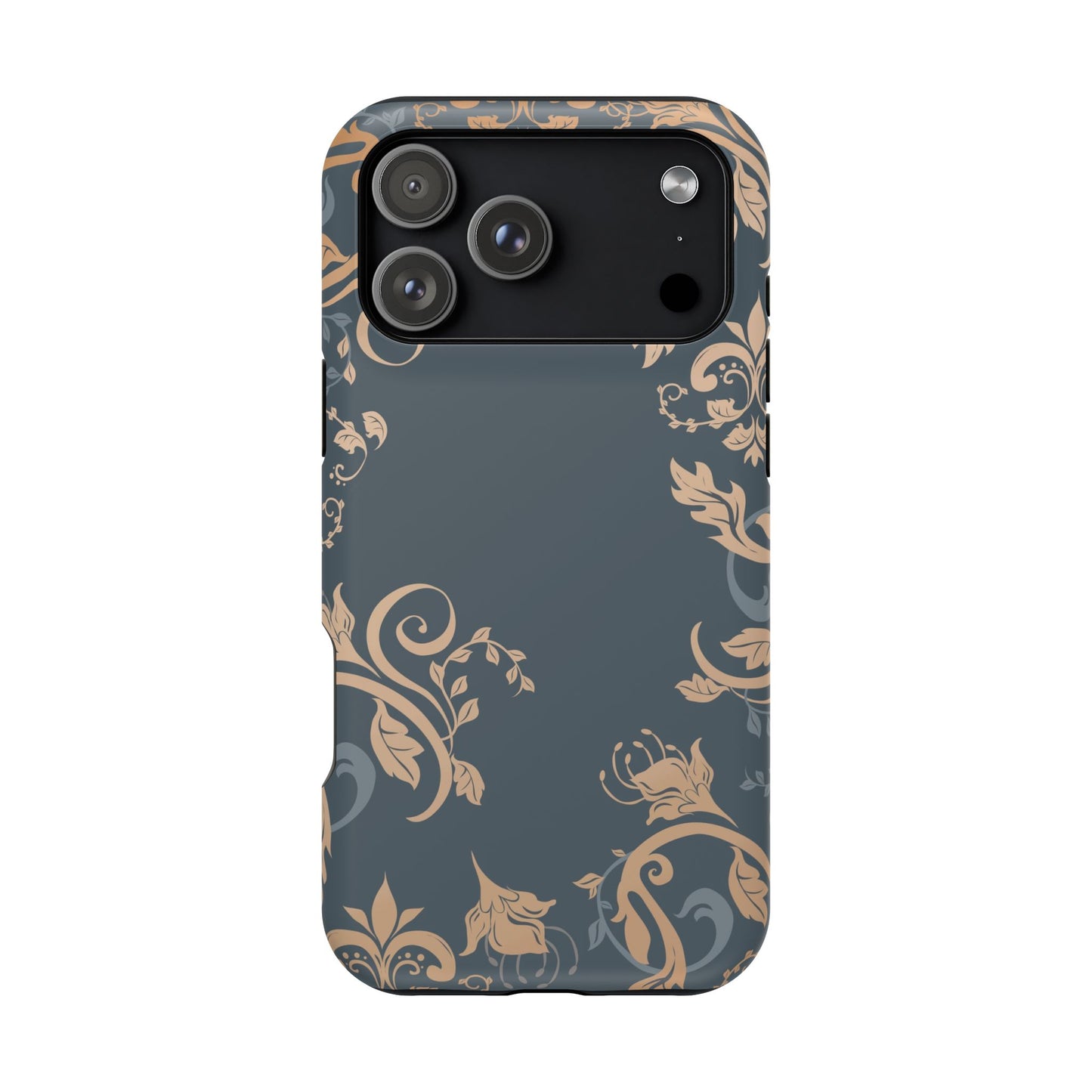 Gold flowers Iphone Magnetic Tough Cases