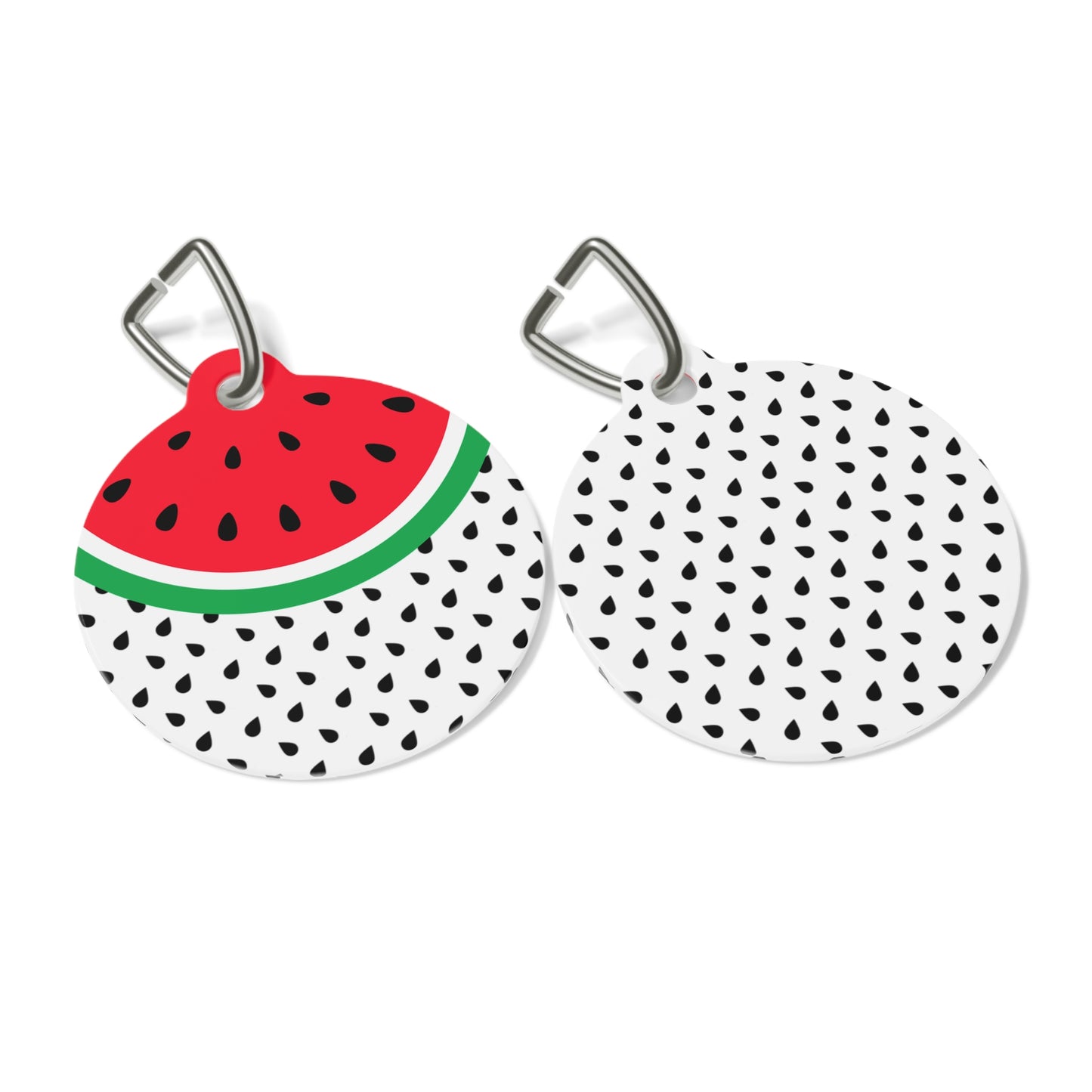 Watermelon Pet Tag, Personalized Cat/Dog Tag, Cat/Dog ID Tag, Unique Pet Accessory, Pet Gift Idea, Stylish Pet ID