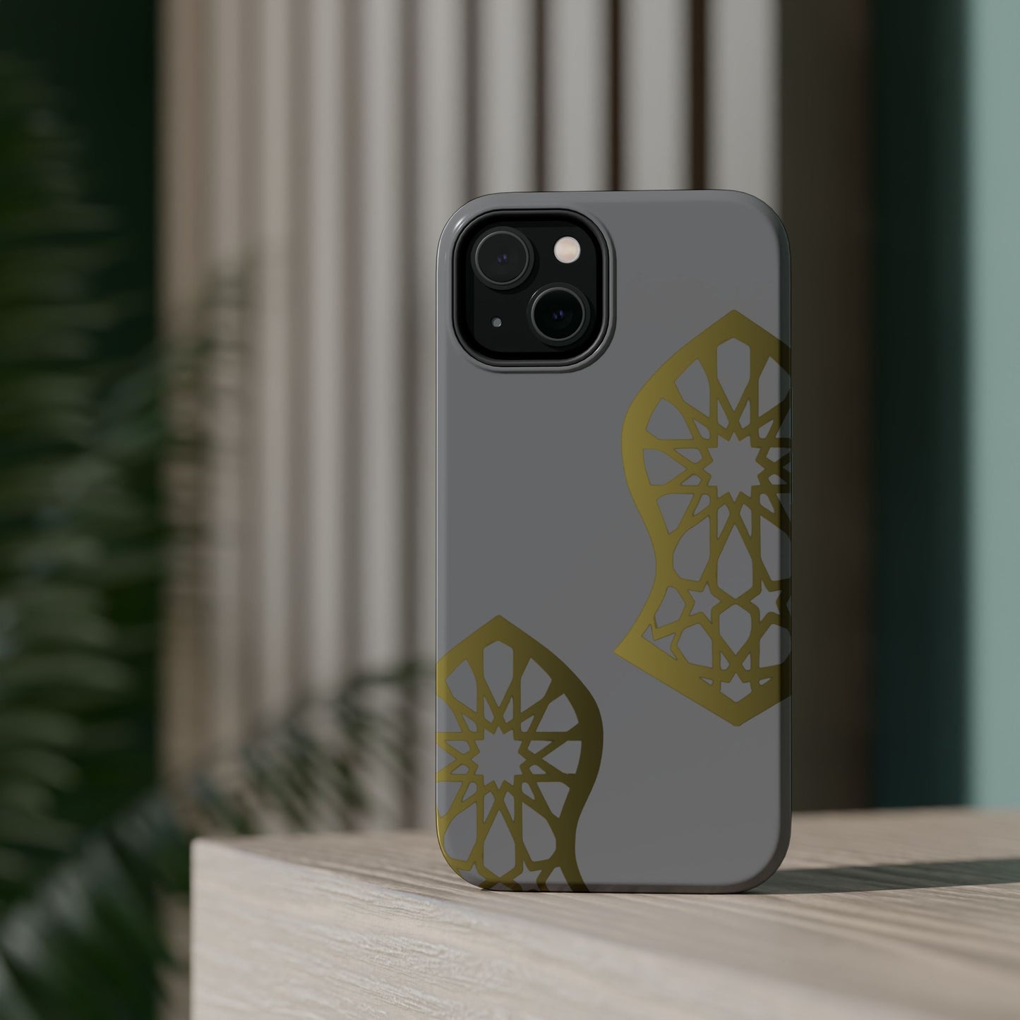 Grey and Gold Sandala Design Iphone Magnetic Tough Cases