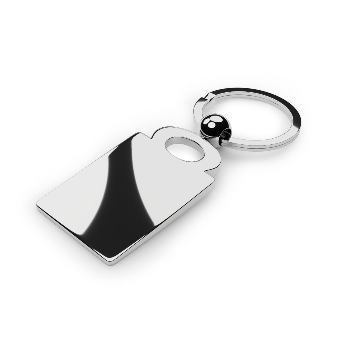 Rectangular Green Dome Memorable Keepsake Keychain, Keyring