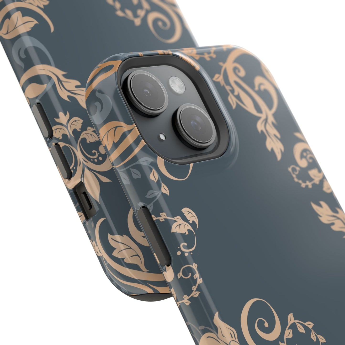 Gold flowers Iphone Magnetic Tough Cases