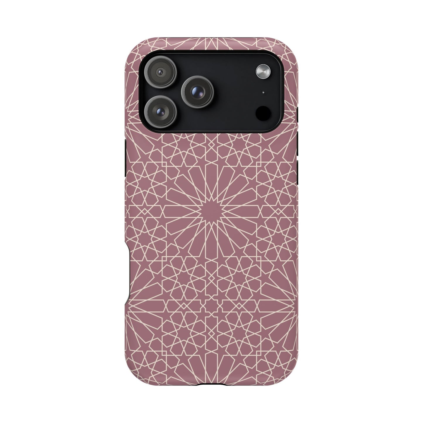 Pink Flower 🌸 Geometric Design Iphone Magnetic Tough Case