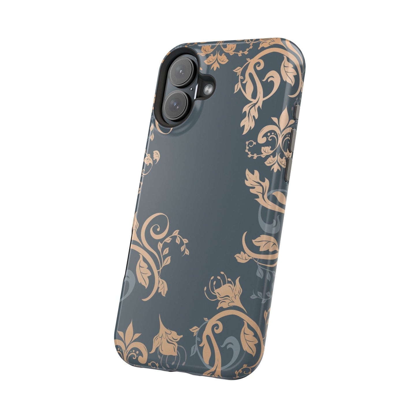 Gold flowers Iphone Magnetic Tough Cases