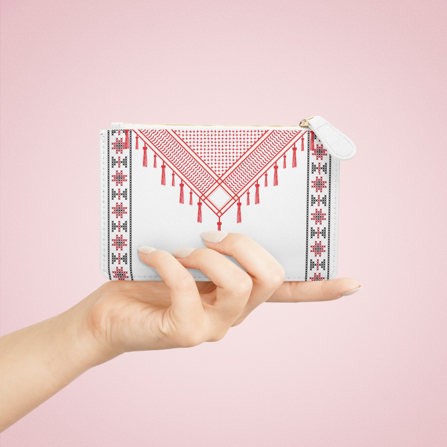 Red Shmagh designs Mini Clutch Bag