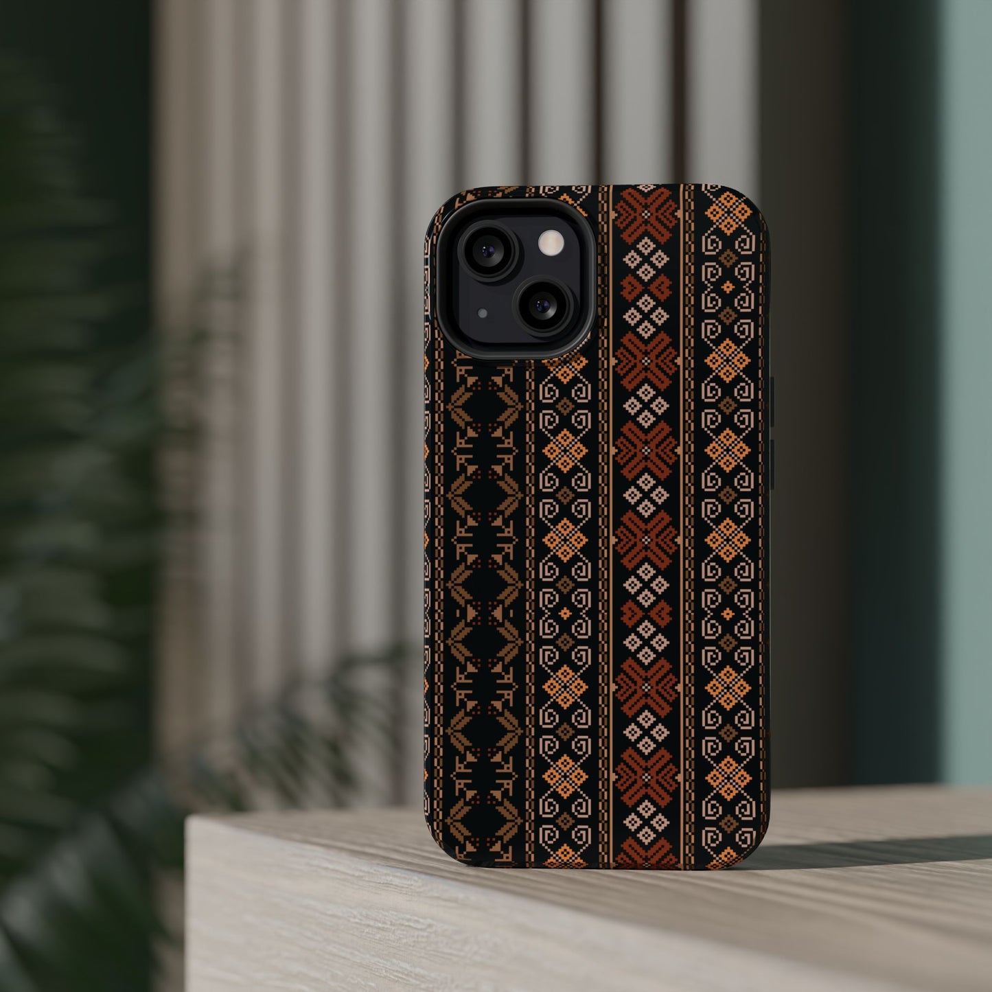 Floral Tatriz geometric Design - Iphone Magnetic Tough Case
