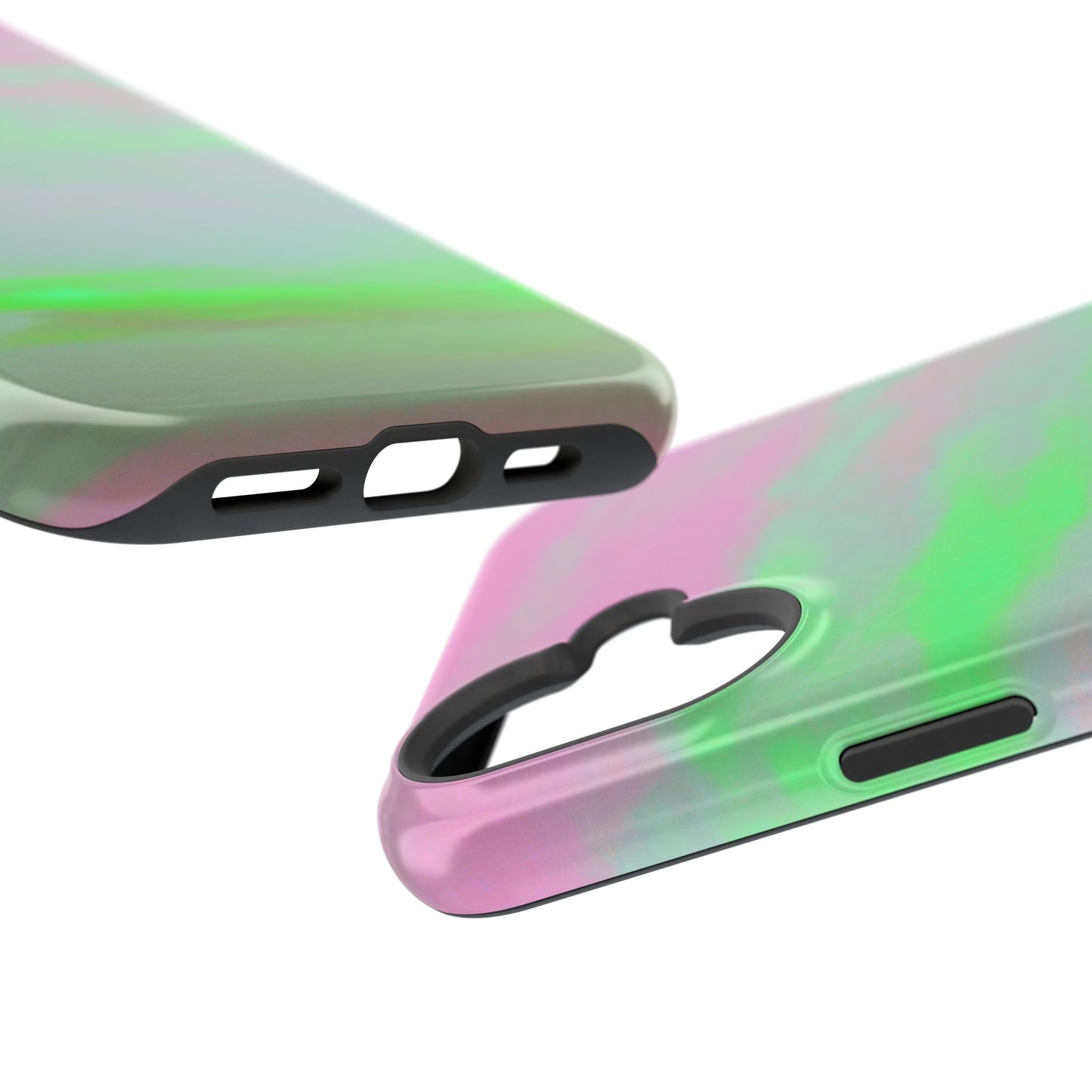 Green and pink sky Design - Iphone Magnetic Tough Case