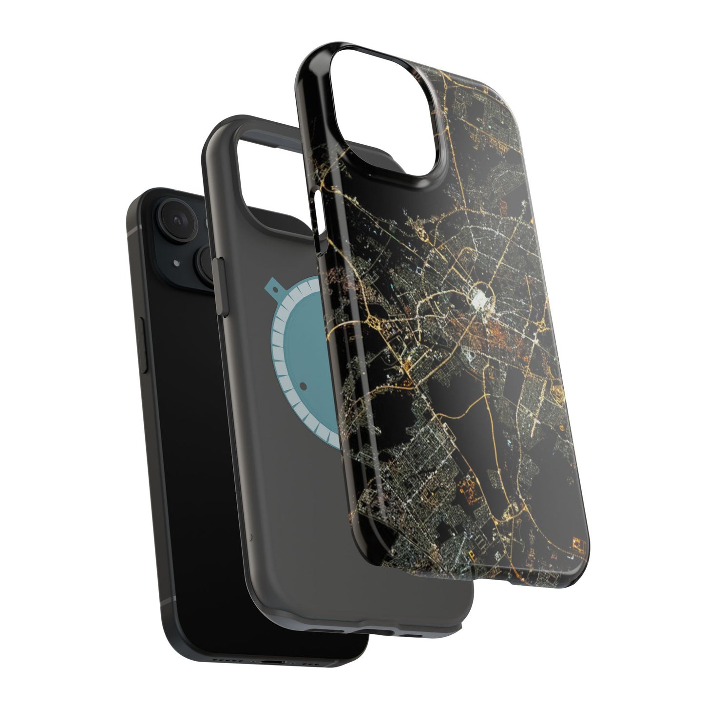 Al Madina Munawarah from Space - City of Lights- Iphone Magnetic Tough Cases