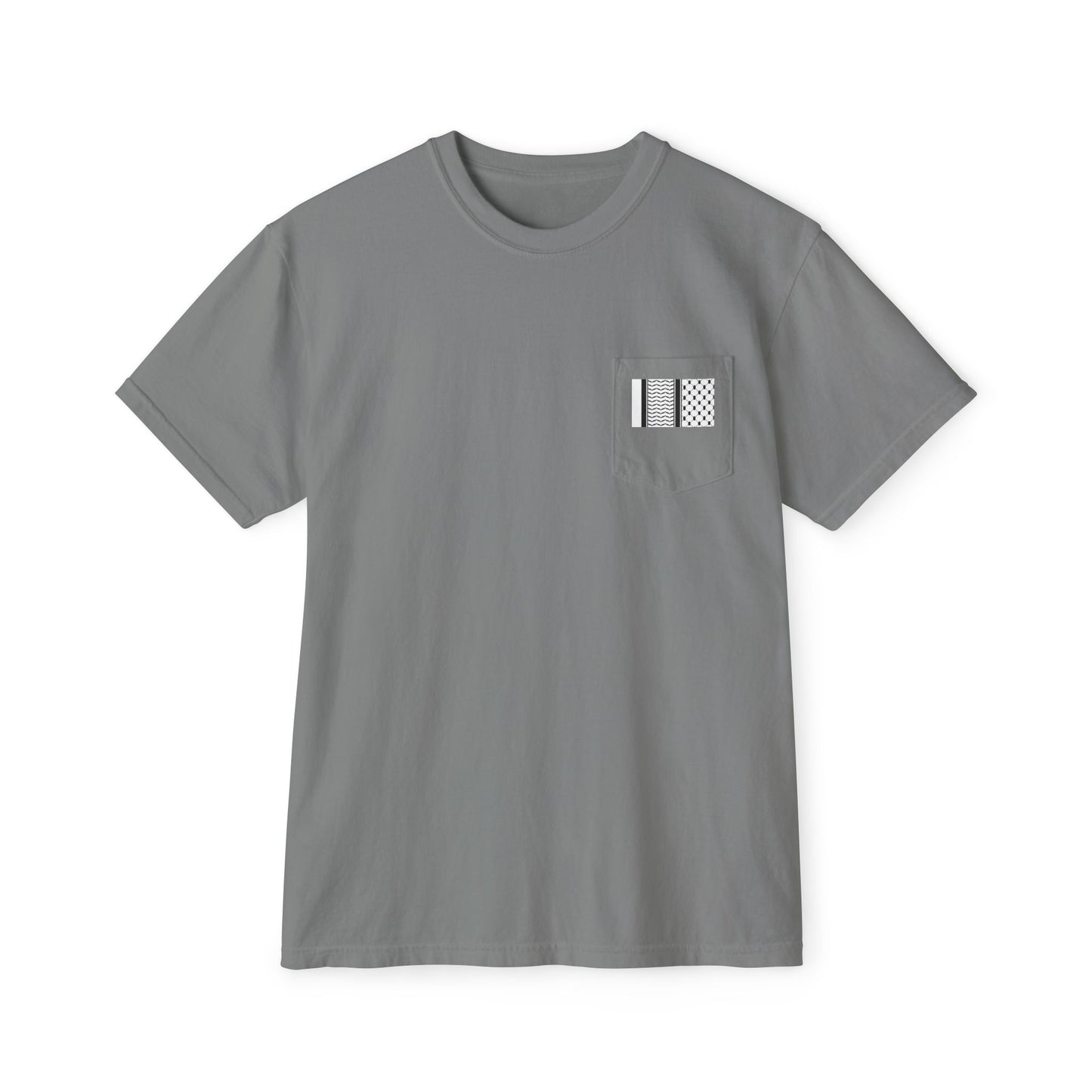 Hattah Black and White Stylish Graphic Pocket T-Shirt | Unisex| More Colors