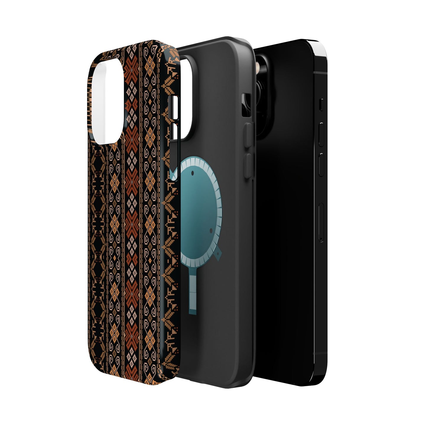 Floral Tatriz geometric Design - Iphone Magnetic Tough Case