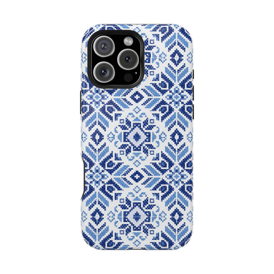 Blue Tatriz Design - Iphone Magnetic Tough Case