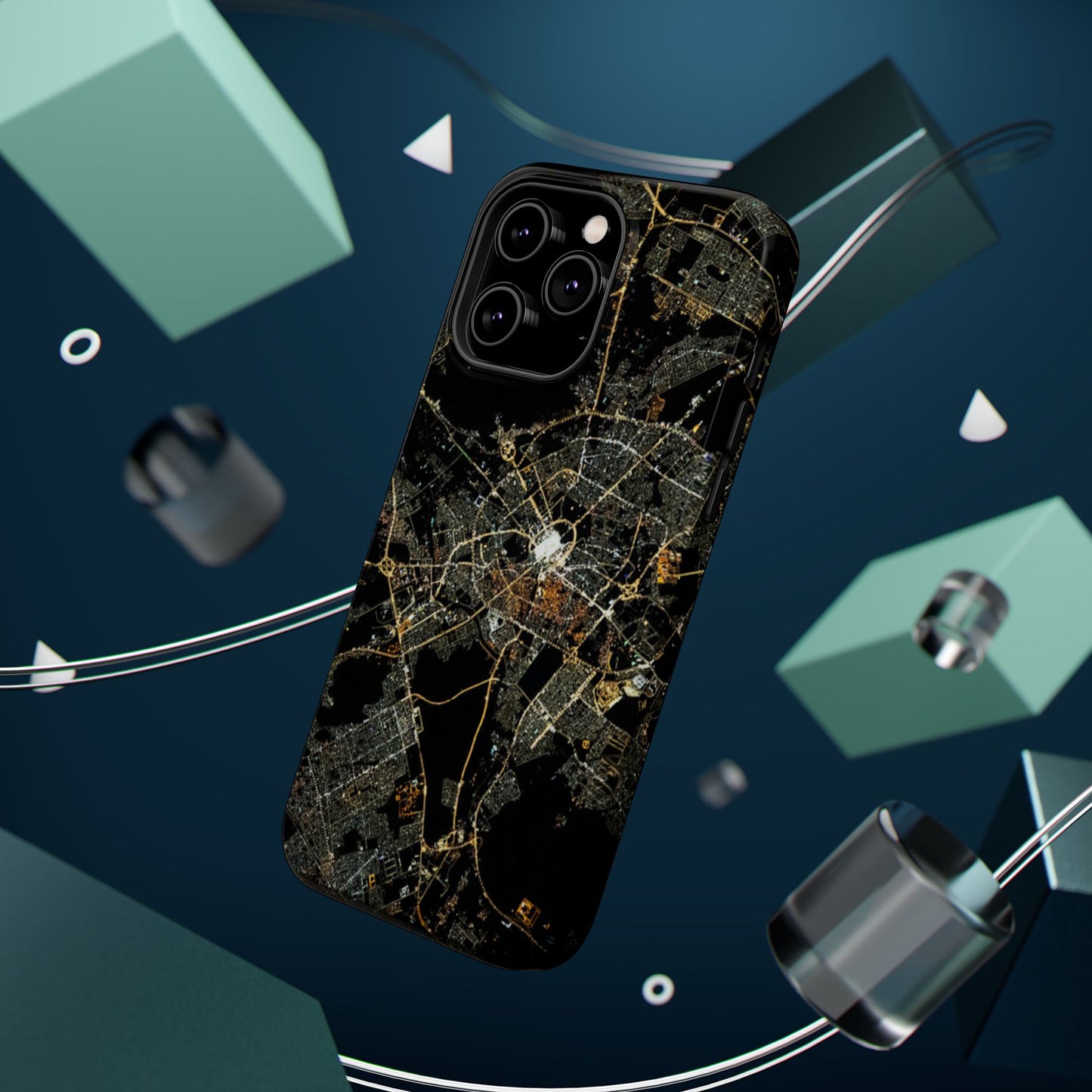 Al Madina Munawarah from Space - City of Lights- Iphone Magnetic Tough Cases