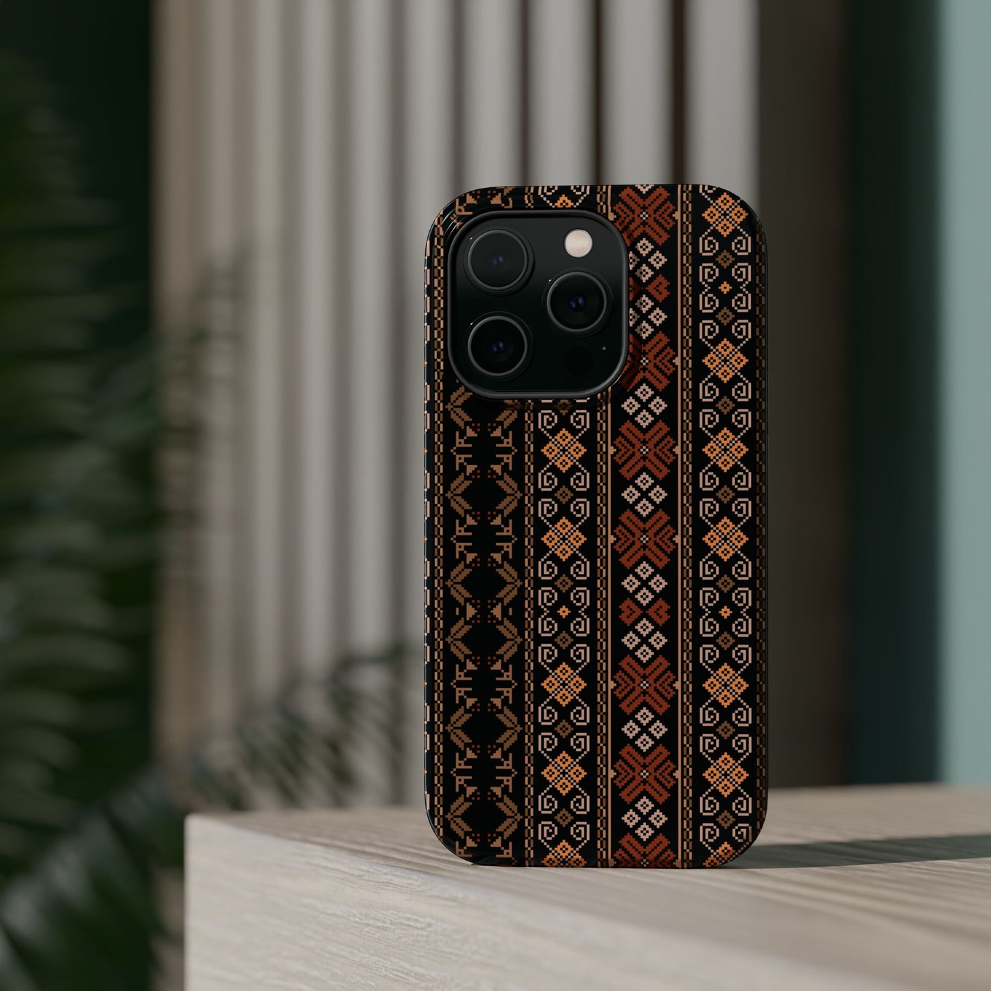 Floral Tatriz geometric Design - Iphone Magnetic Tough Case
