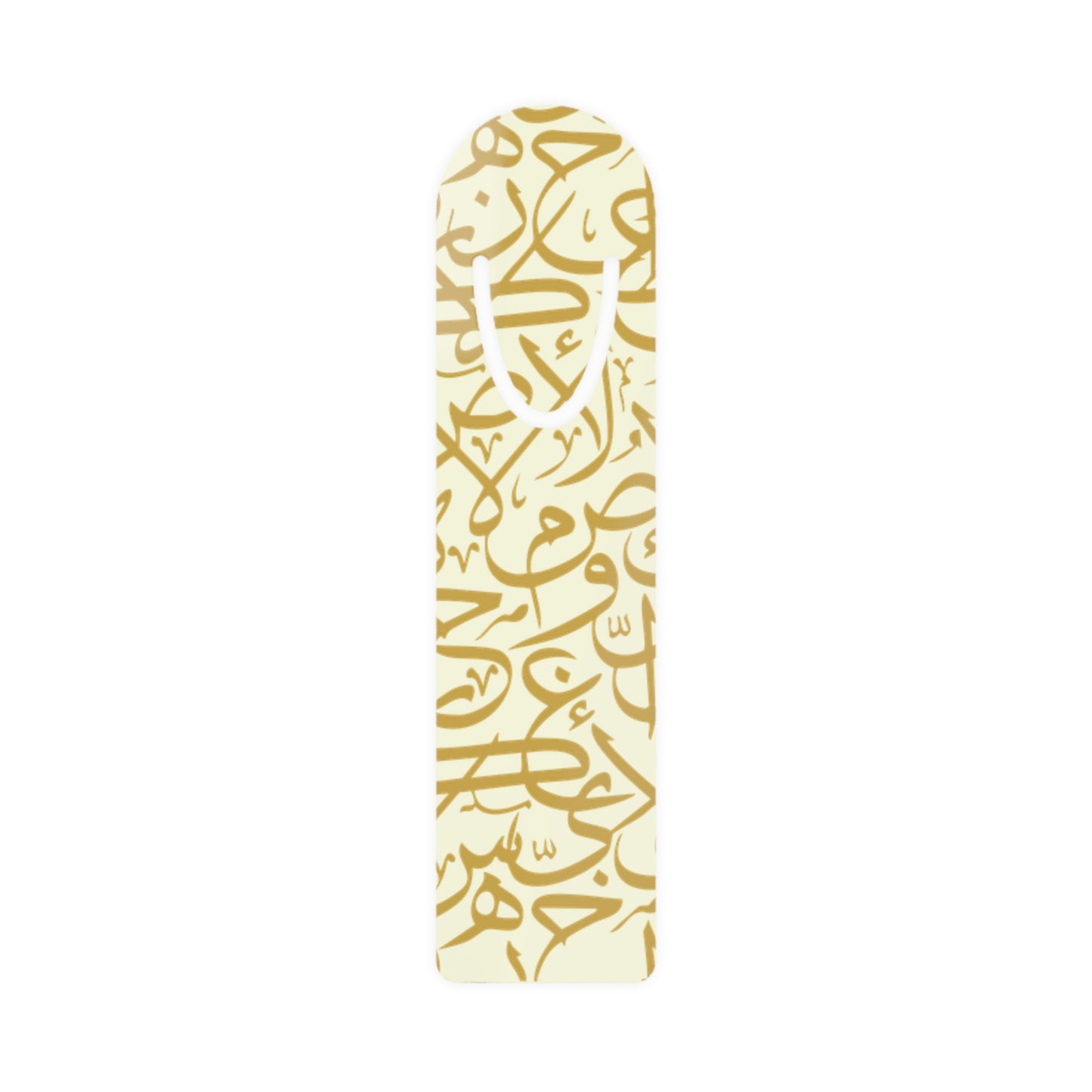 Beige and Gold Bookmark - Stylish Metal Page Holder