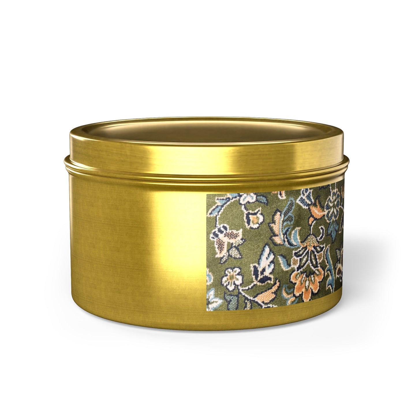 Rawdah Golden Tin Candles | Elegant Home Fragrance | Decorative Candle Gifts for All Occasions | Relaxing Aromatherapy