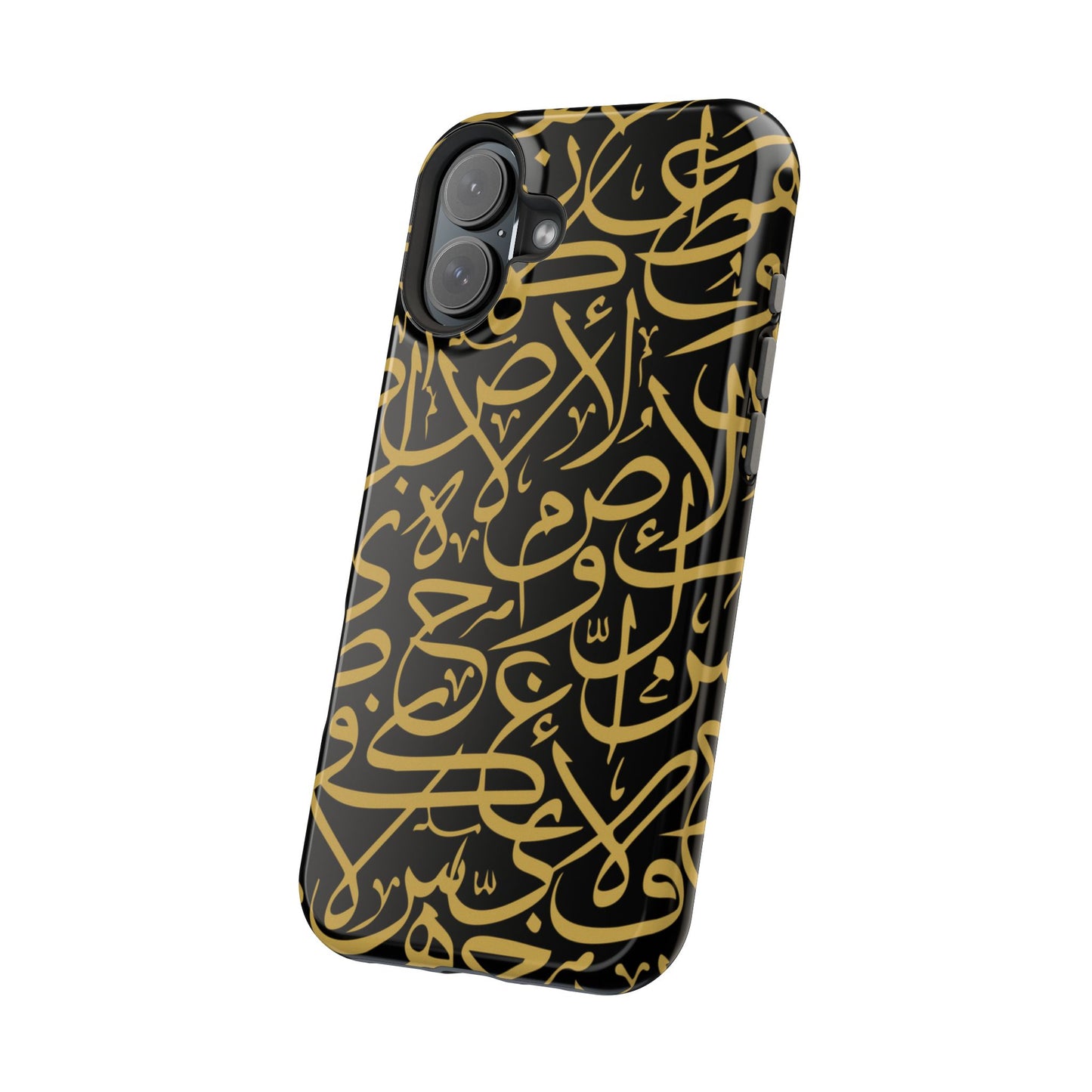 Black and Gold Arabic Letters Iphone Magnetic Tough Cases