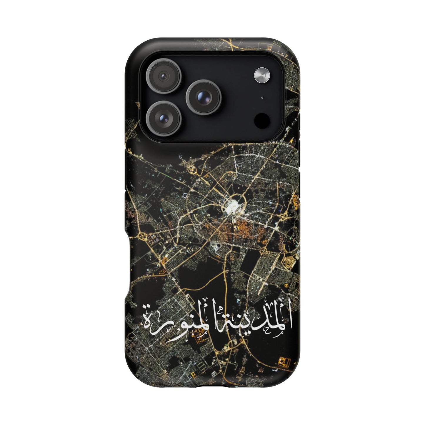 Al Madina Munawarah from Space - City of Lights- Iphone Magnetic Tough Cases