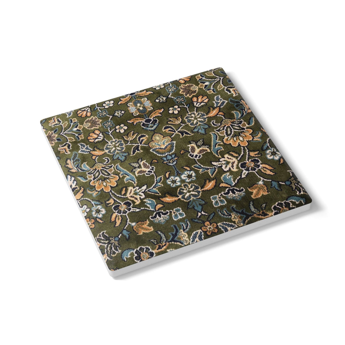 Rawdah Pattern Ceramic Coaster, Stylish Drinkware, Home Decor, Gift for Housewarming, Coffee Table Accessory