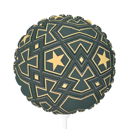 Heart-Circle Shaped Decorative Balloon - 11" Star Pattern