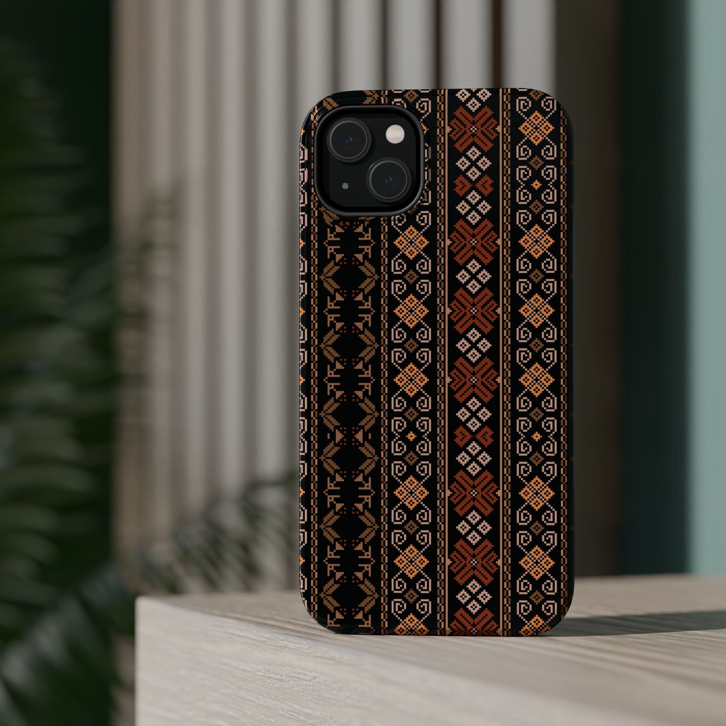 Floral Tatriz geometric Design - Iphone Magnetic Tough Case