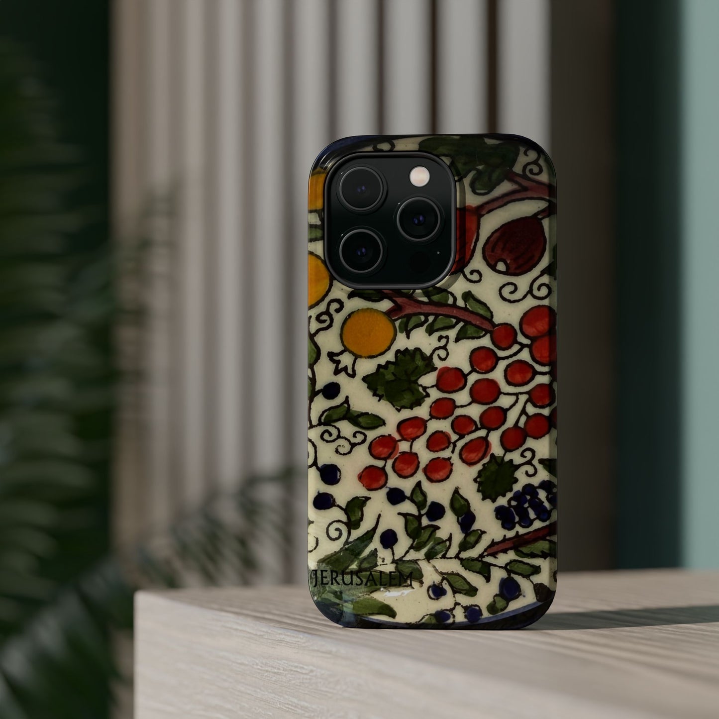 Jerusalem City Fruits Design Iphone Magnetic Tough Case