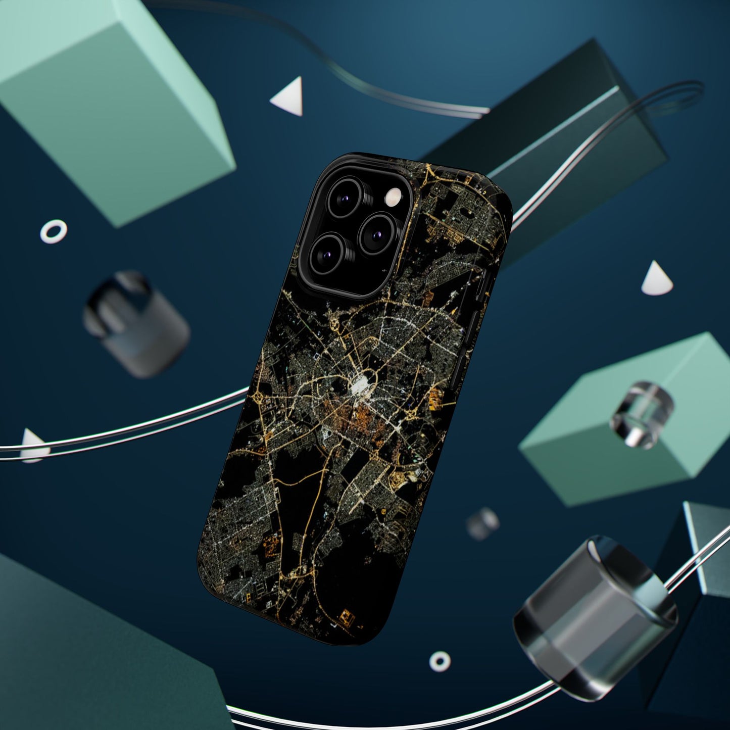 Al Madina Munawarah from Space - City of Lights- Iphone Magnetic Tough Cases