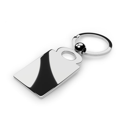 Rectangular Jerusalem Memorable Keepsake Keychain, Keyring