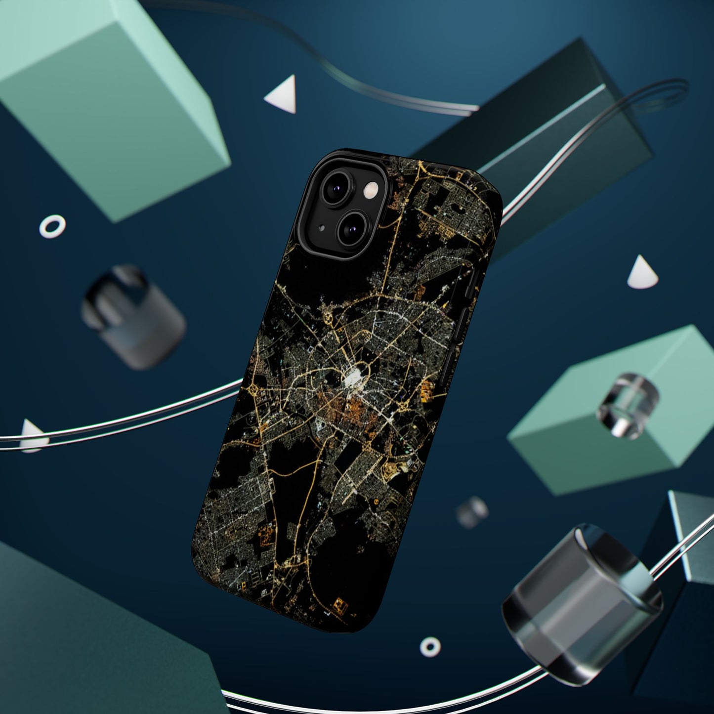 Al Madina Munawarah from Space - City of Lights- Iphone Magnetic Tough Cases