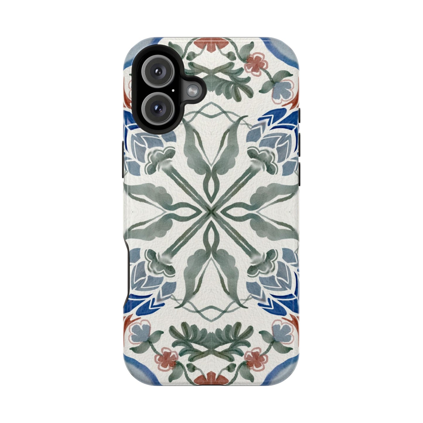 Blue flowers Iphone Magnetic Tough Cases