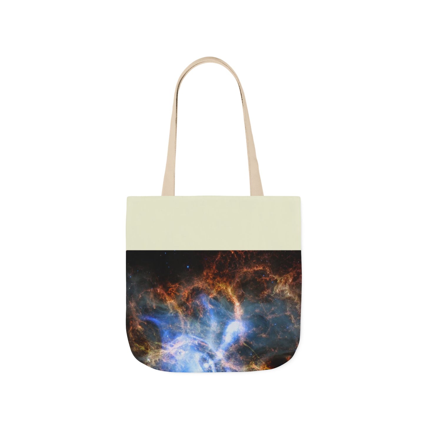 Crab Nebula Canvas Tote Bag, 3-Color Straps