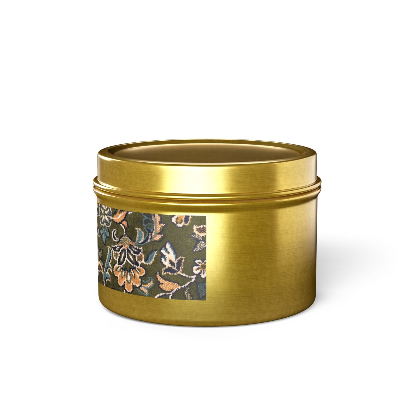 Rawdah Golden Tin Candles | Elegant Home Fragrance | Decorative Candle Gifts for All Occasions | Relaxing Aromatherapy