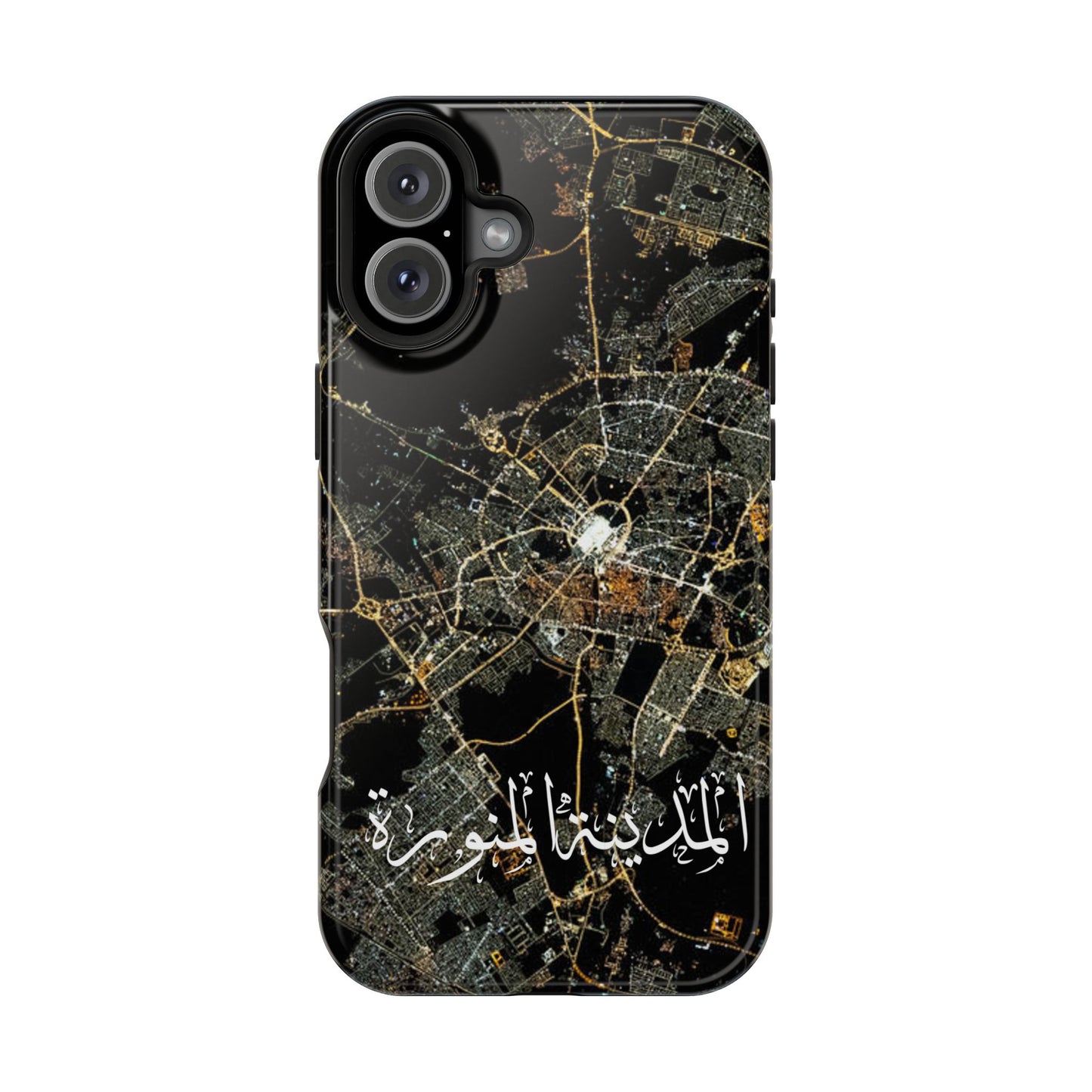 Al Madina Munawarah from Space - City of Lights- Iphone Magnetic Tough Cases