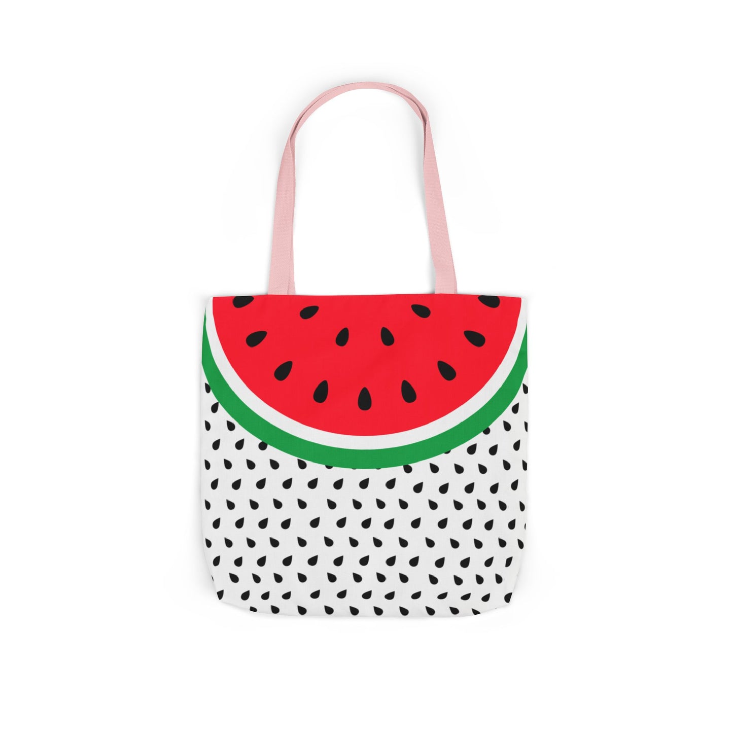 Watermelon Canvas Tote Bag, 2-Color Straps