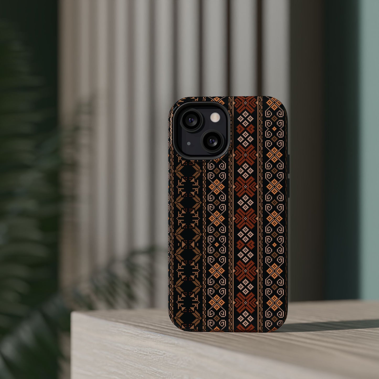 Floral Tatriz geometric Design - Iphone Magnetic Tough Case