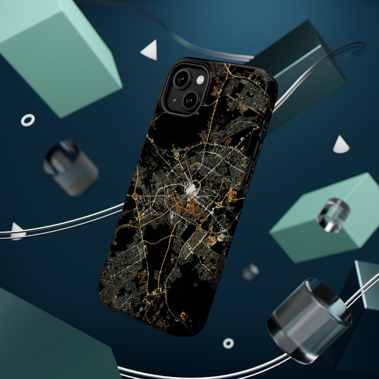 Al Madina Munawarah from Space - City of Lights- Iphone Magnetic Tough Cases
