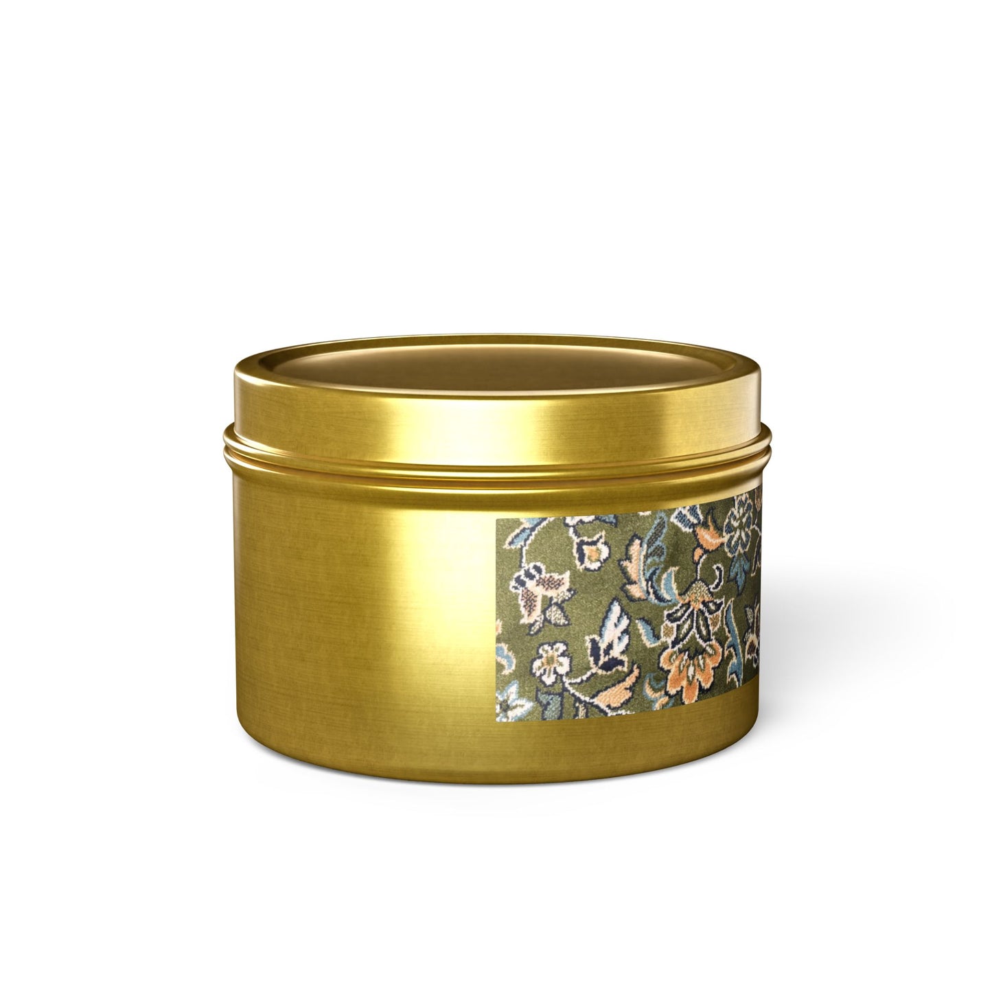 Rawdah Golden Tin Candles | Elegant Home Fragrance | Decorative Candle Gifts for All Occasions | Relaxing Aromatherapy