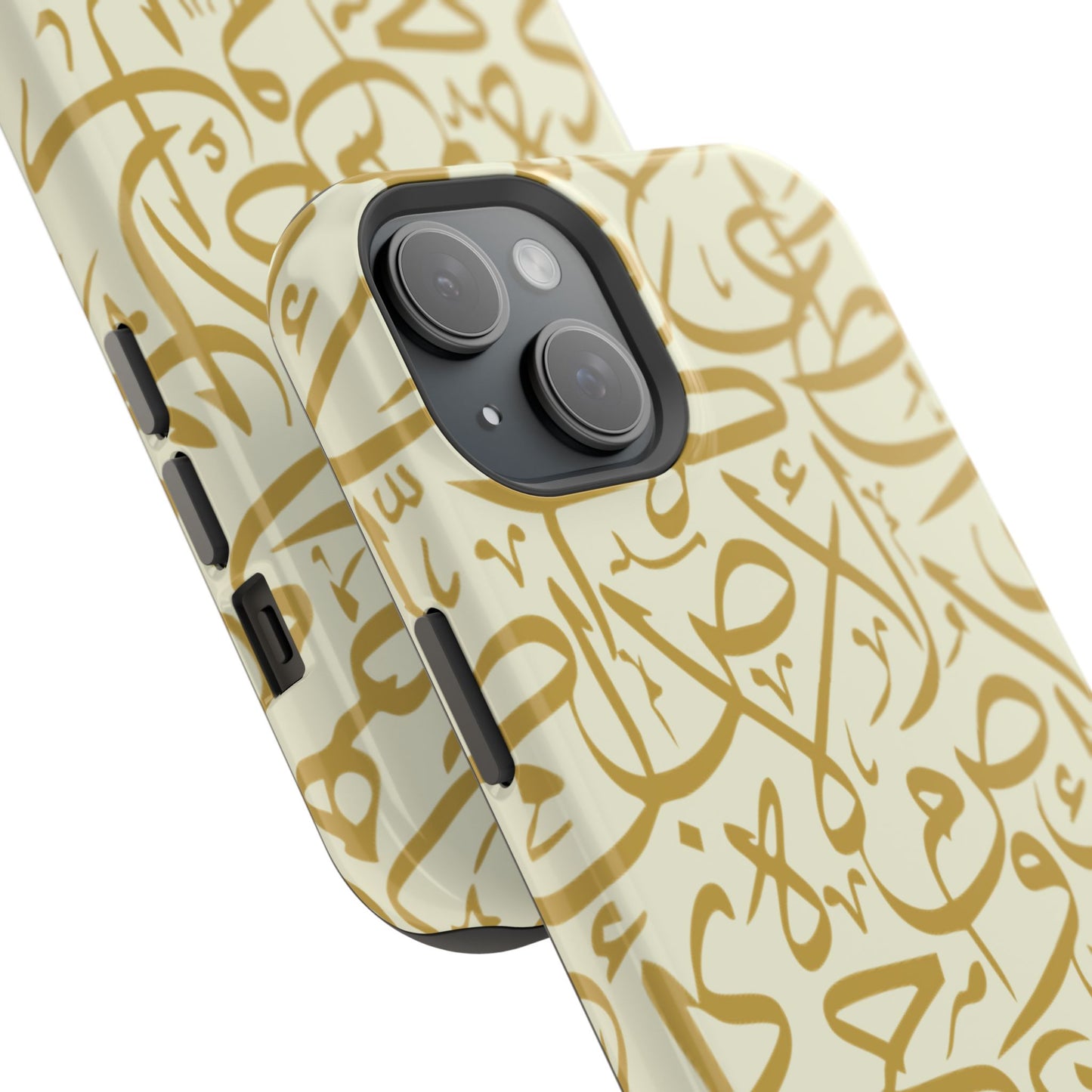 Beige and Gold Arabic Letters Iphone Magnetic Tough Cases
