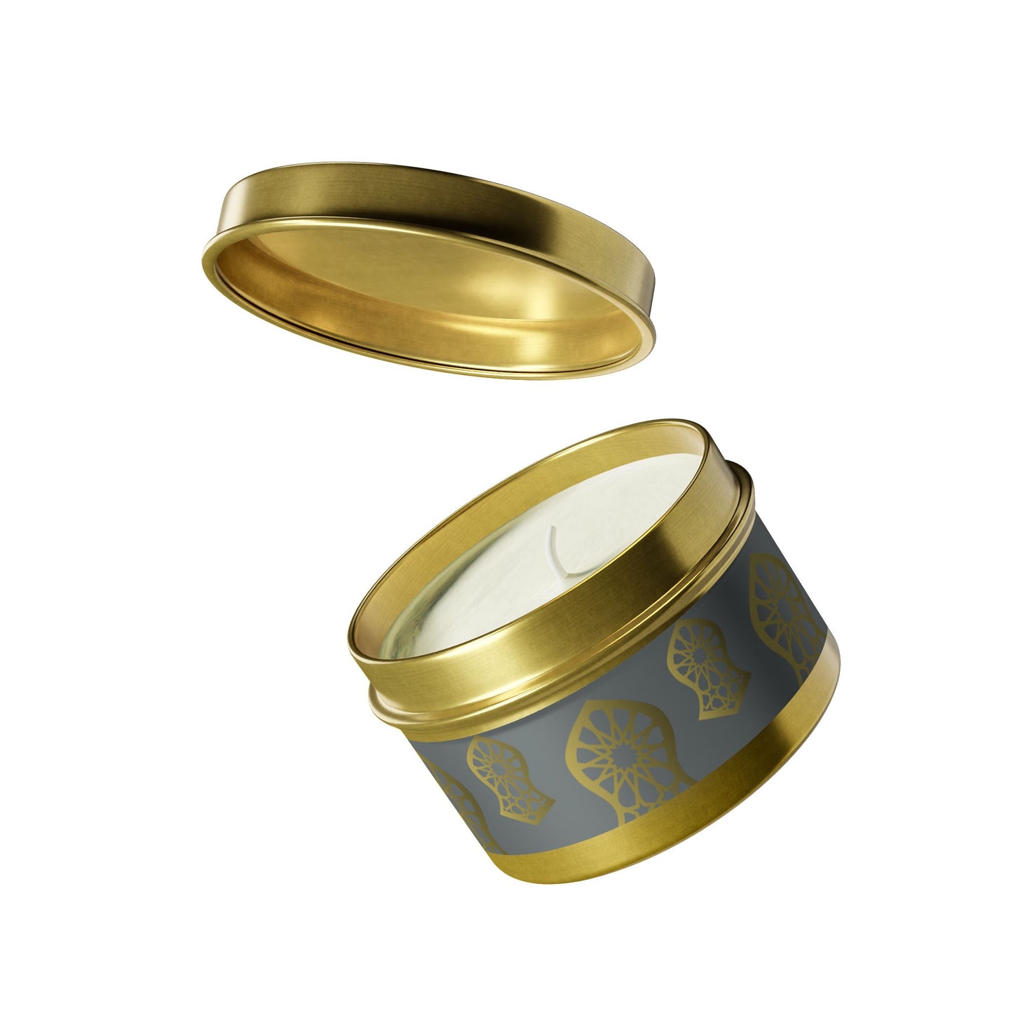 Sandala Golden Tin Candles | Elegant Home Fragrance | Decorative Candle Gifts for All Occasions | Relaxing Aromatherapy