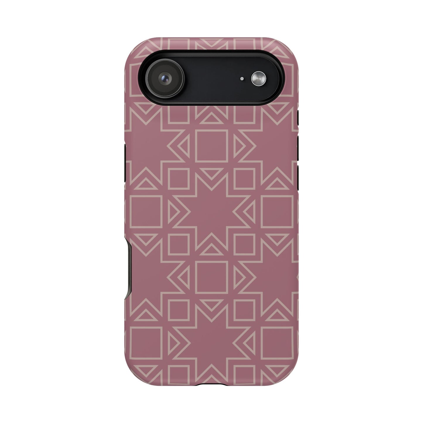 Pink Star ⭐️ Geometric Design - Iphone Magnetic Tough Case