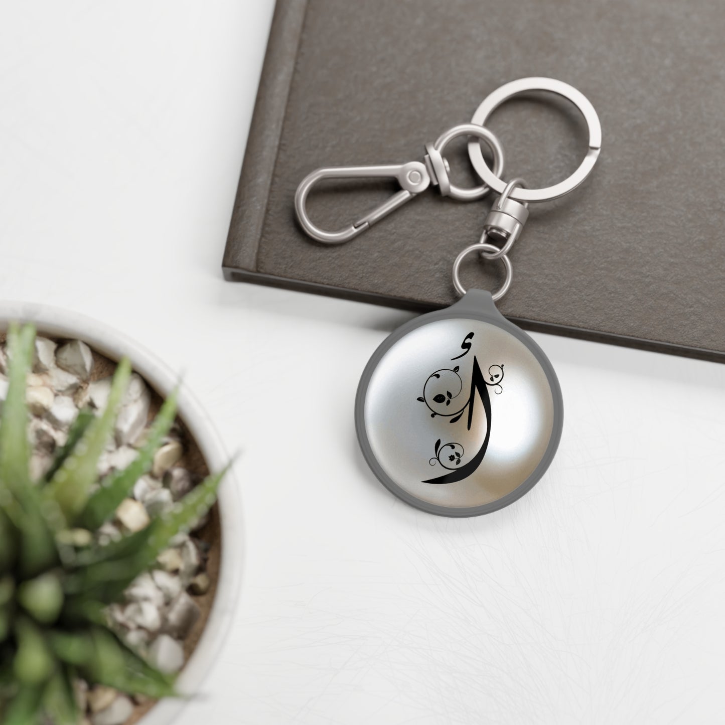 Alif “أ “ Arabic monogram charm/ key ring - Perfect Gift