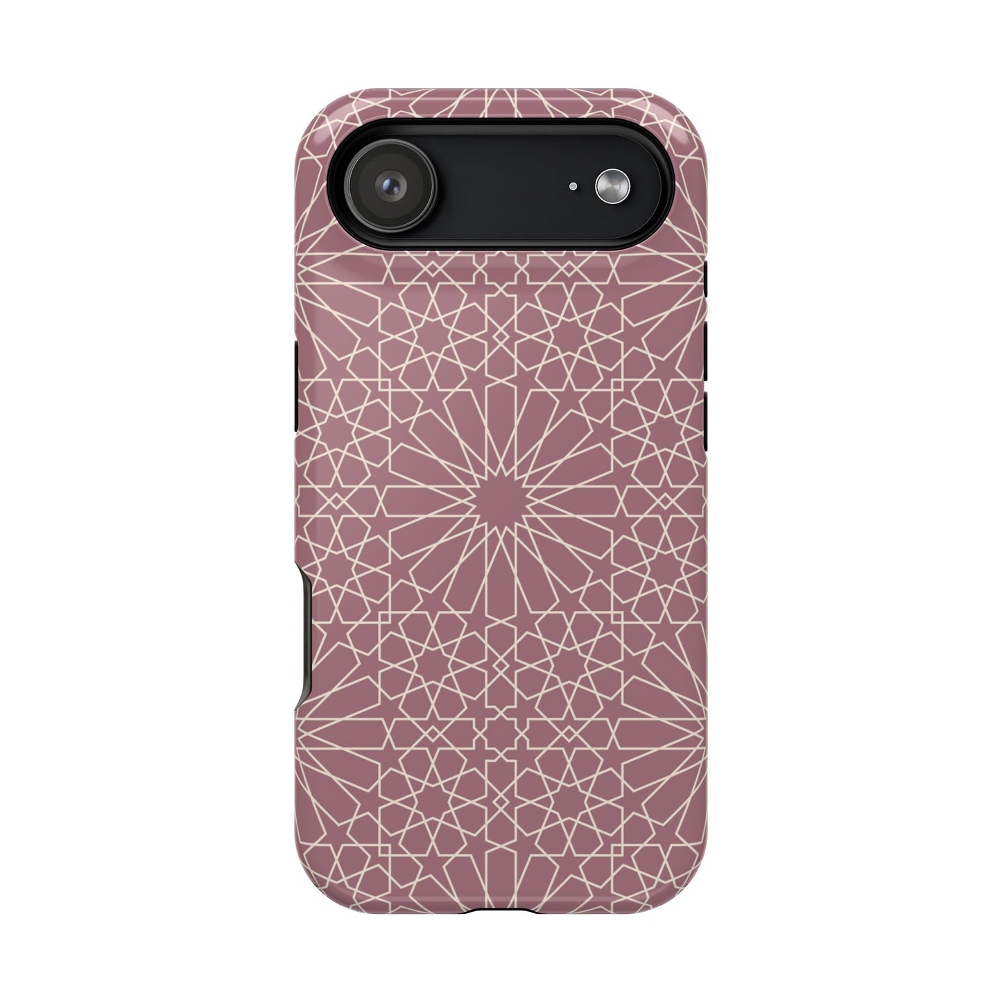 Pink Flower 🌸 Geometric Design Iphone Magnetic Tough Case