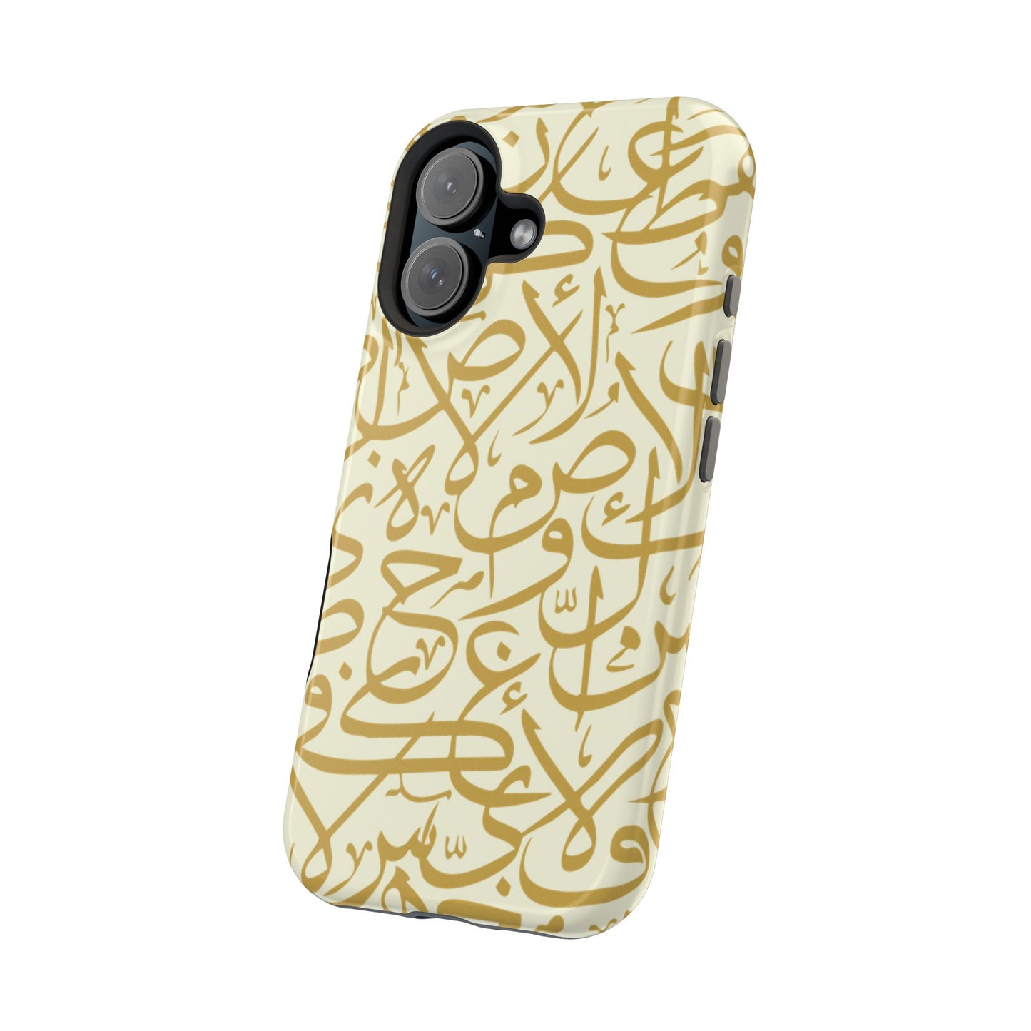 Beige and Gold Arabic Letters Iphone Magnetic Tough Cases