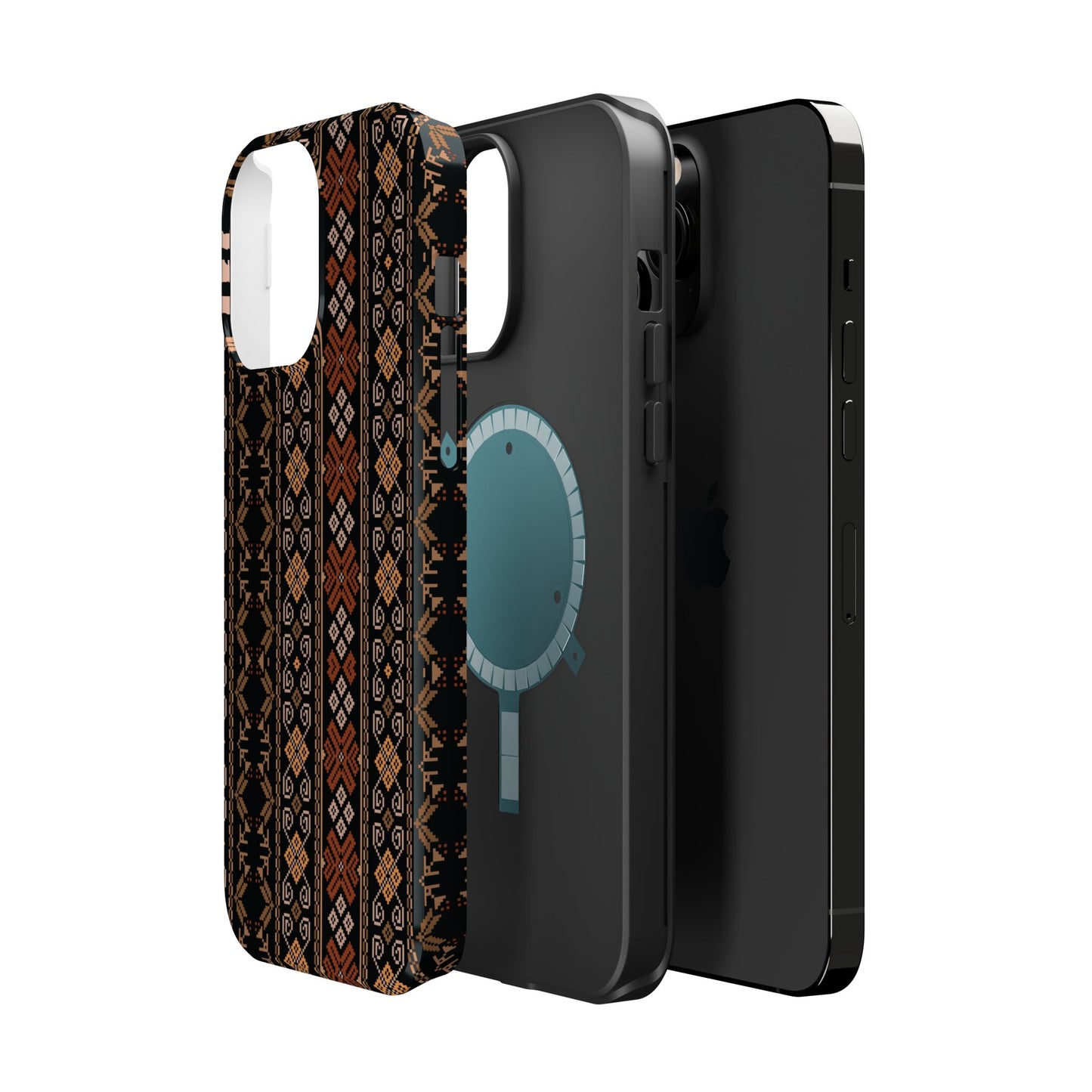 Floral Tatriz geometric Design - Iphone Magnetic Tough Case