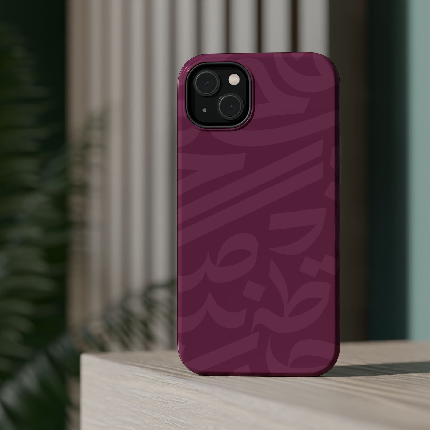 Pink calligraphy Design - Iphone Magnetic Tough Case