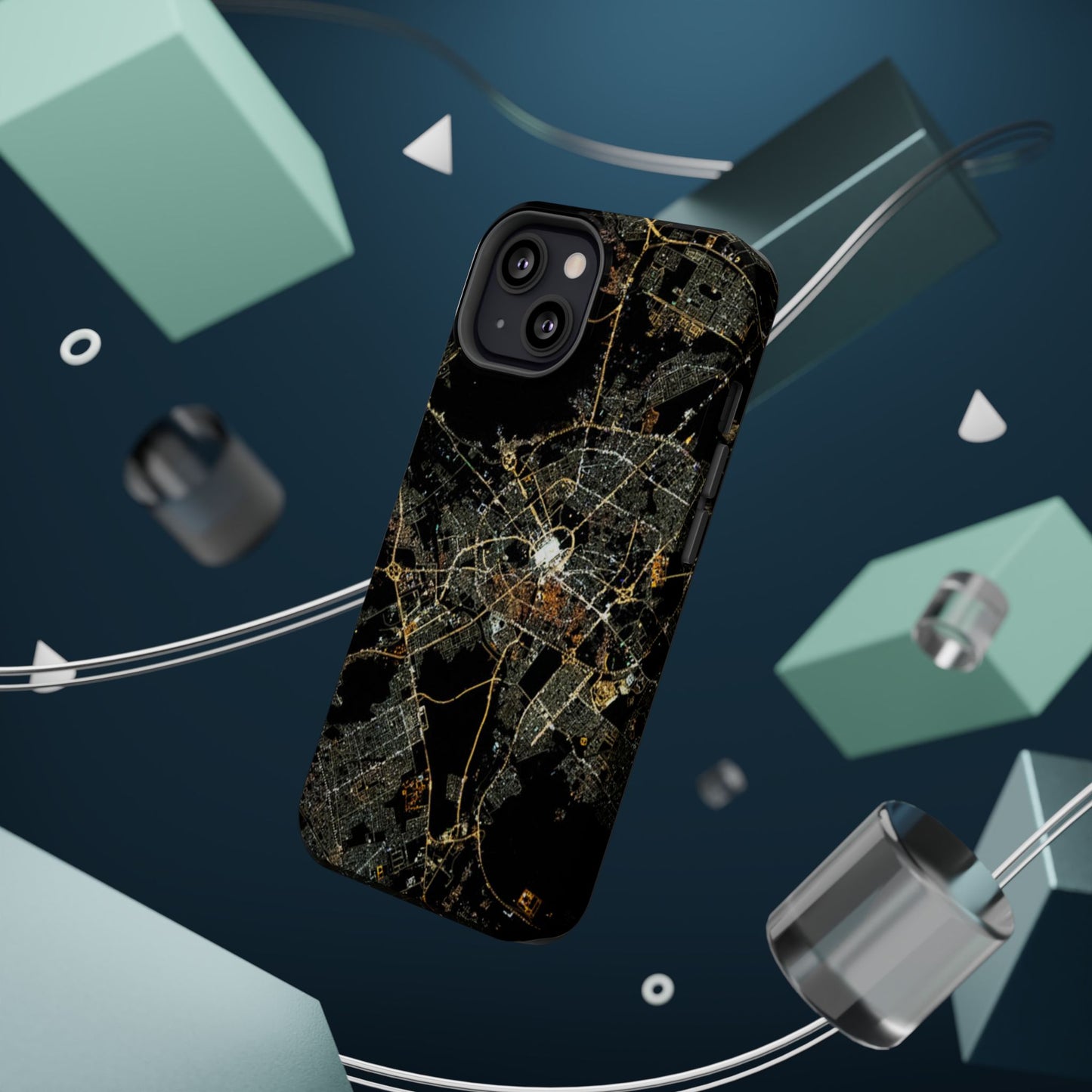 Al Madina Munawarah from Space - City of Lights- Iphone Magnetic Tough Cases