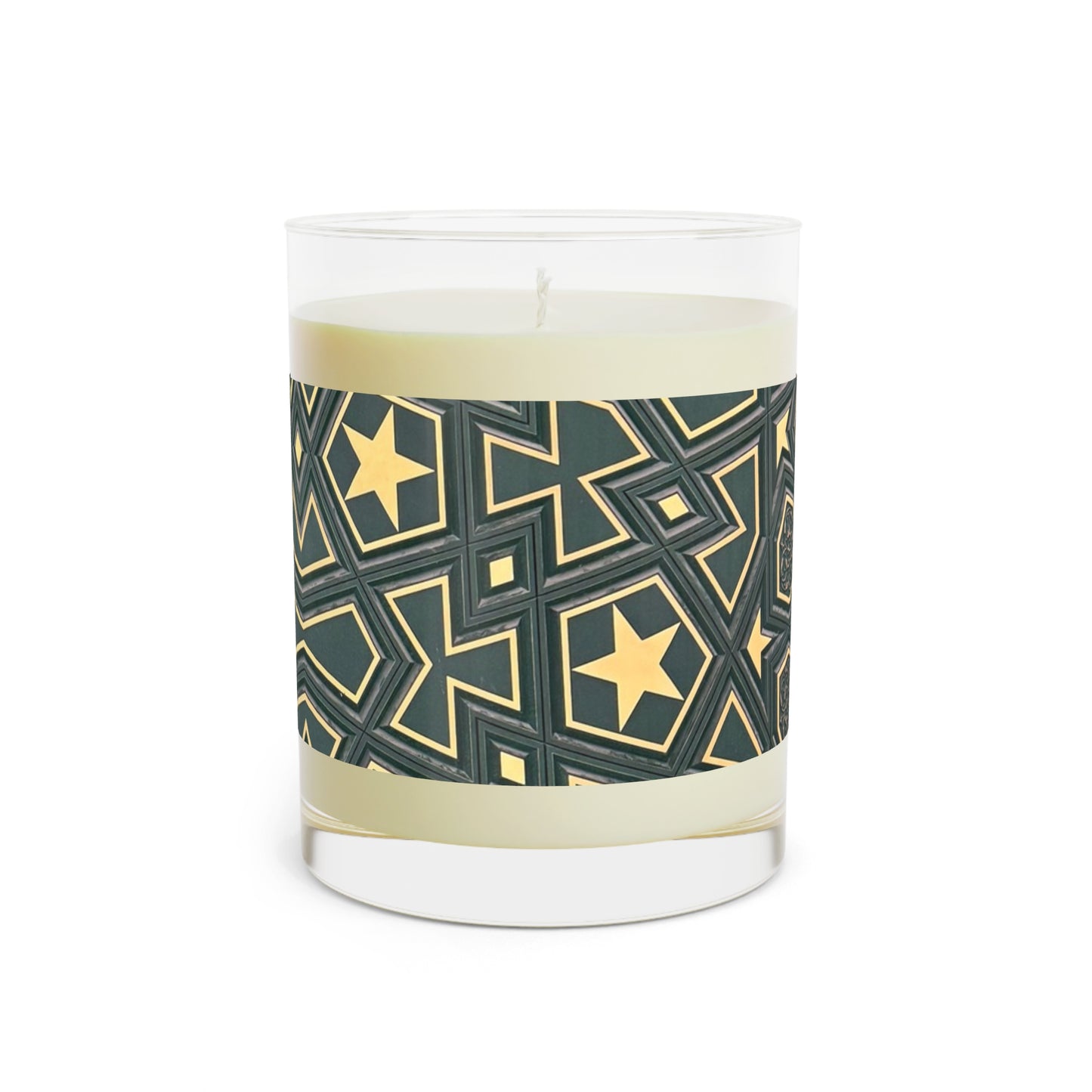 Masjid Al Haram Elegant Geometric Scented Candle - 11oz Soy Wax, Perfect for Home Decor & Gifts