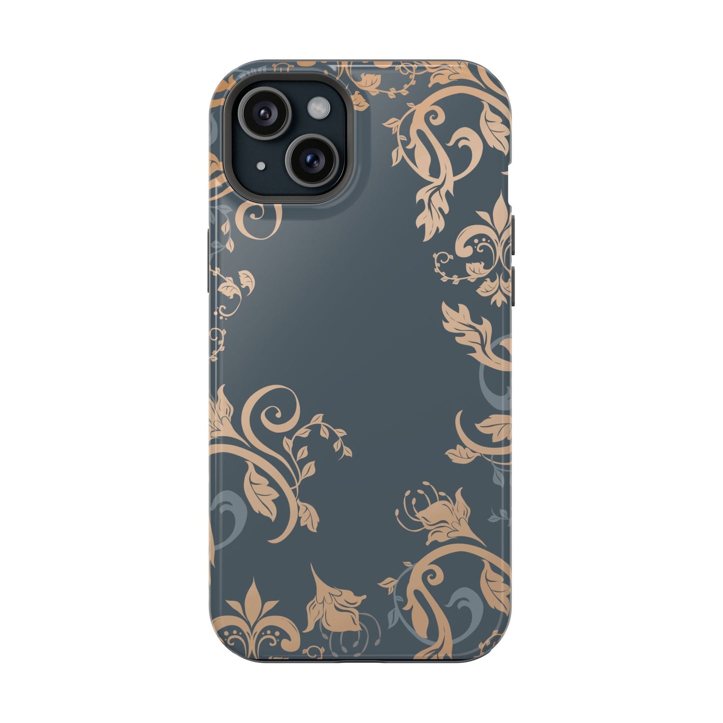 Gold flowers Iphone Magnetic Tough Cases