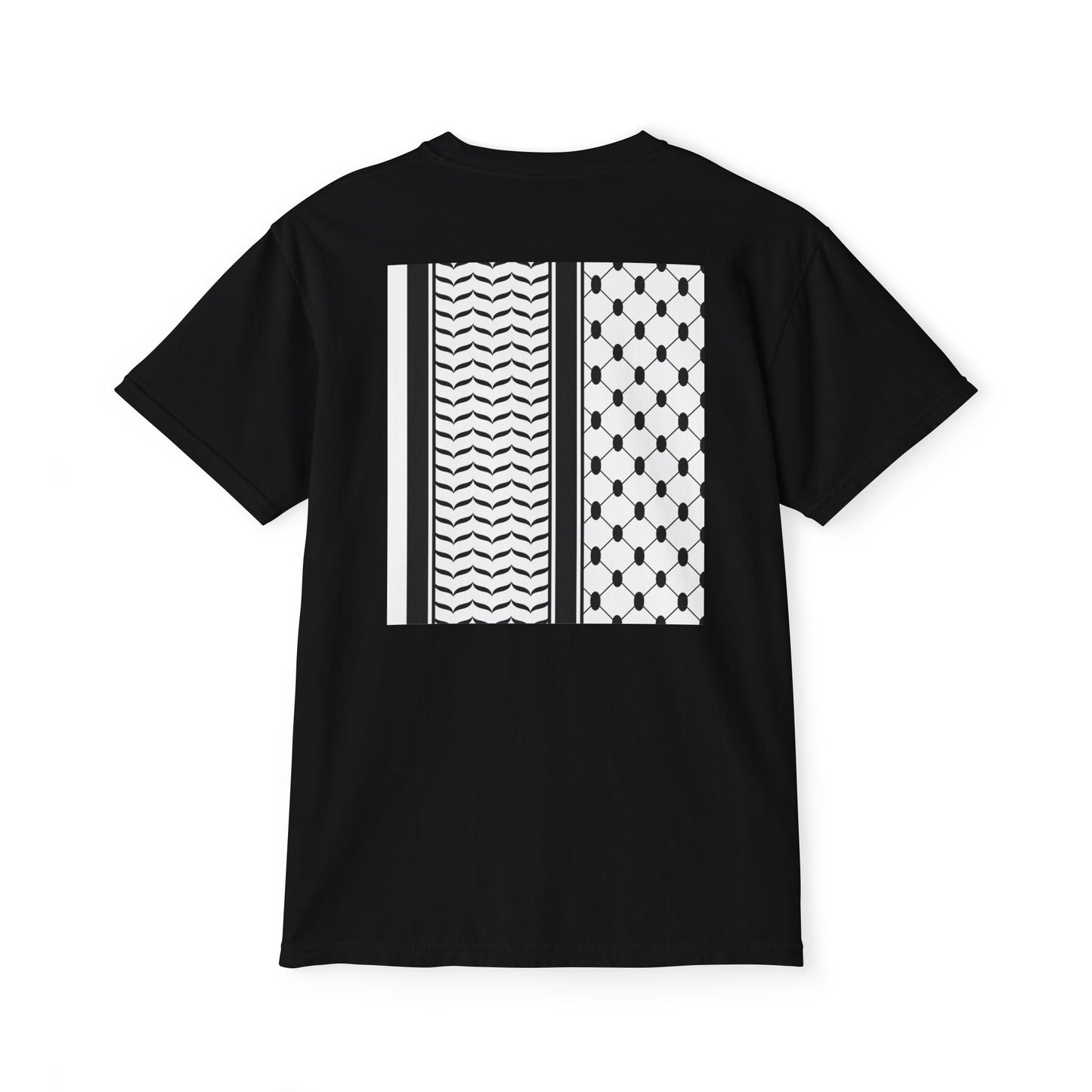 Hattah Black and White Stylish Graphic Pocket T-Shirt | Unisex| More Colors